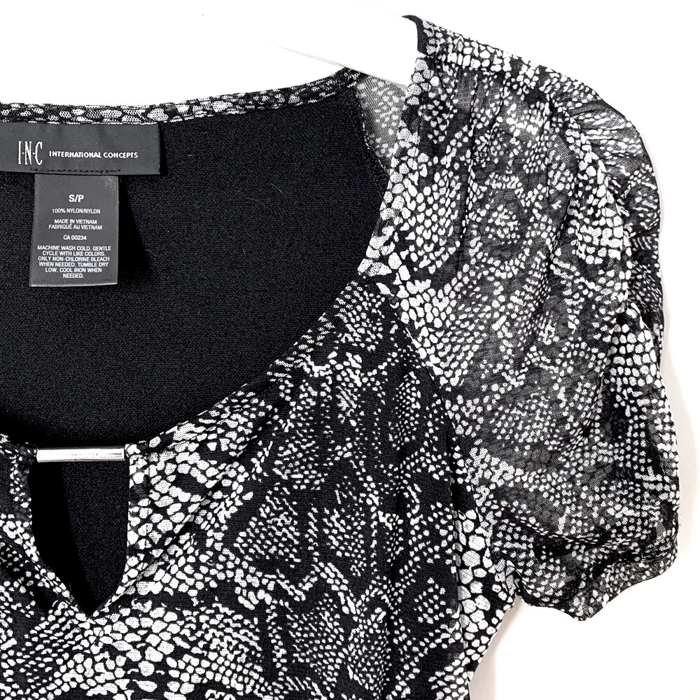 INC size S snake print top - Picture 7 of 12